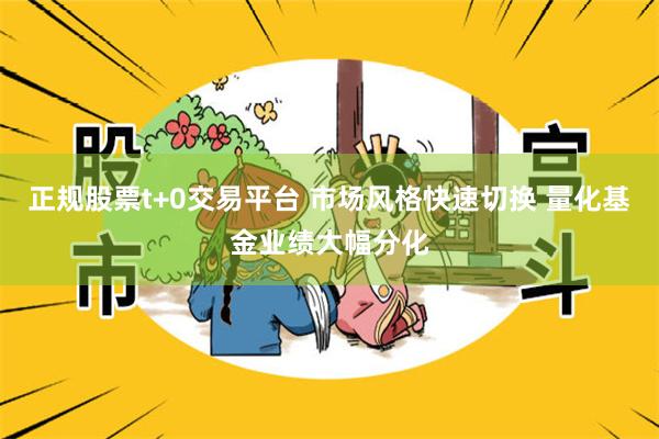 正规股票t+0交易平台 市场风格快速切换 量化基金业绩大幅分化