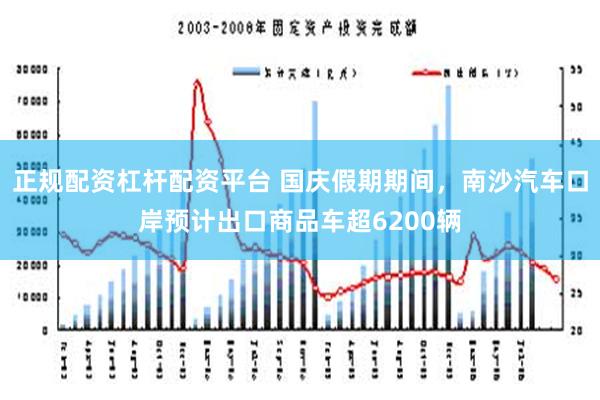 正规配资杠杆配资平台 国庆假期期间，南沙汽车口岸预计出口商品车超6200辆